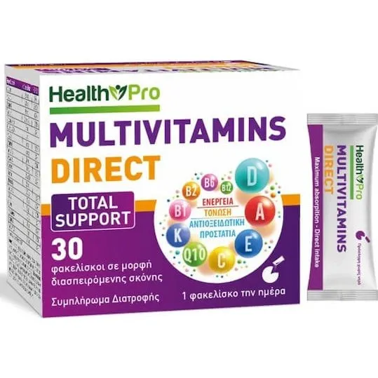 Health Pro Total Support Energy Multivitamin, 30 Portionsbeutel