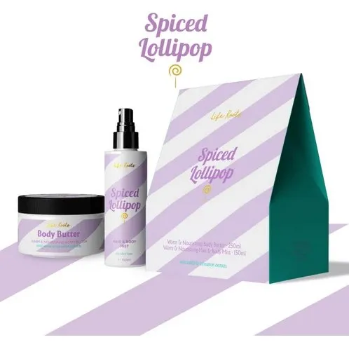 Life Roots Spiced Lollipop Geschenkset: Body Butter & Hair/Body Mist