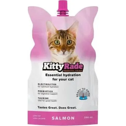 KittyRade Prebiotischer Lachsdrink für Katzen, 250 ml