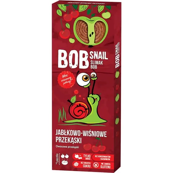 Bob Snail Roll Fruchtsnack Apfel-Kirsche, 30 g