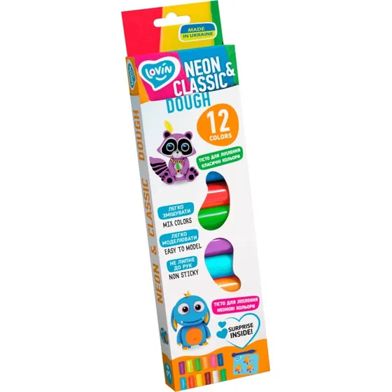 Lovin'Do Knetmasse-Set Classic, 12 Farben, ab 3 Jahren
