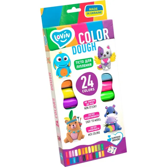 Lovin'Do Knetmasse-Set Okto, 24 Farben, ab 3 Jahren