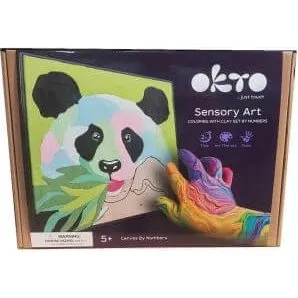 Malset mit Ton Panda & Okto, 29 x 29 cm