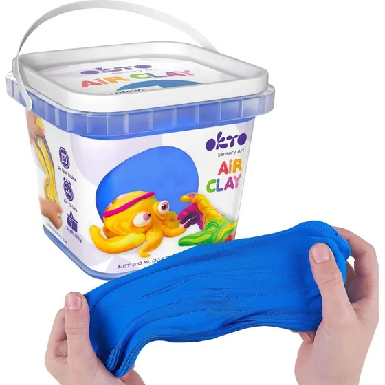 OktoClay Kreationsset Air Clay, Blau, 200 g