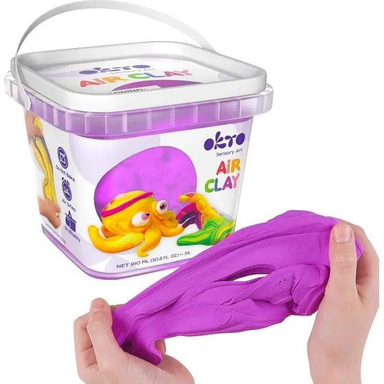 OktoClay Air Clay Set Violett, 200g, ab 3 Jahren
