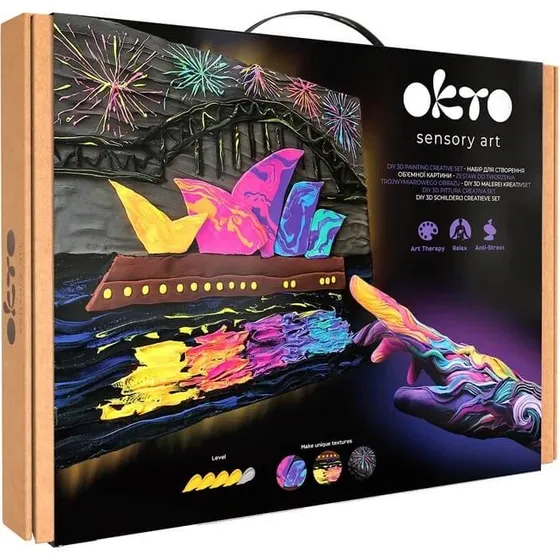 Okto 3D-Lichtton-Malset Sydney Opera House, 30 x 40 cm