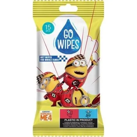 Go Wipes Minions Baby-Feuchttücher, 15 Stück