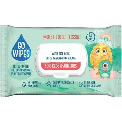 Go Wipes Feuchtes Toilettenpapier mit Reismilch, 44 Stück