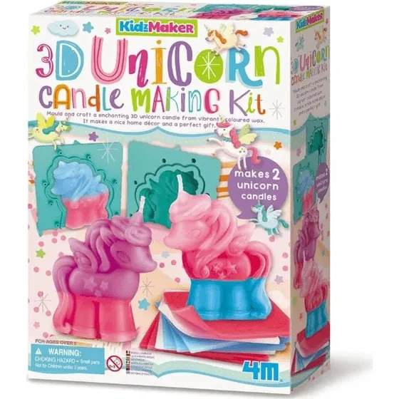 4M KidzMaker 3D-Einhorn-Kerzen Bastelset