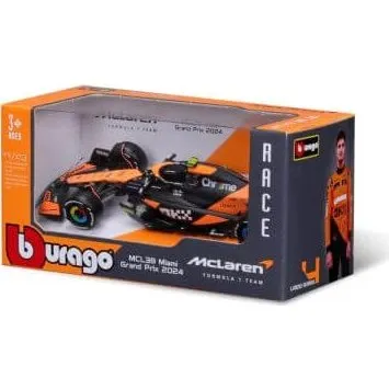Bburago Lando Norris McLaren F1 MCL38 Modellauto 1:43, 2024