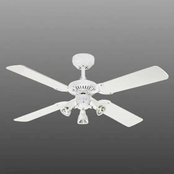 Westinghouse Princess Euro Deckenventilator, 3-flammig, Weiß/Buche
