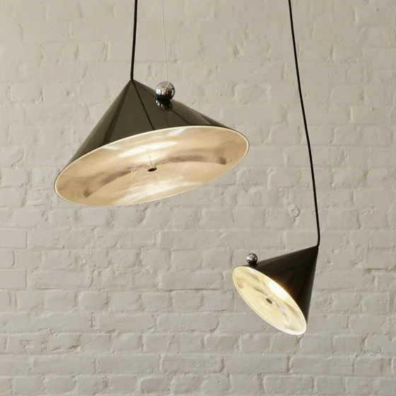 Tom Dixon Pose LED-Hängelampe, Grün, Ø 43 cm, Stahl, dimmbar