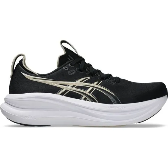 ASICS Gel-Nimbus 28 Wide (2E) - Schwarz/Gold/Weiß - 46