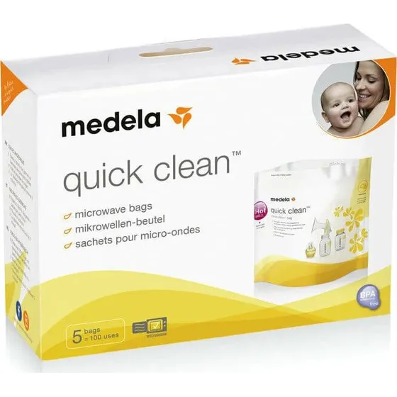 Medela Quick Clean Mikrowellen-Sterilisationsbeutel (5er Pack)