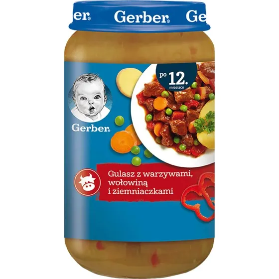 Gerber Dinner Eintopf mit Gemüse, Rindfleisch und Kartoffeln (250g)