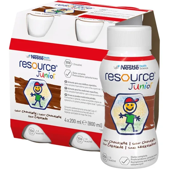 Nestlé Resource Junior Schokolade 4 x 200 ml