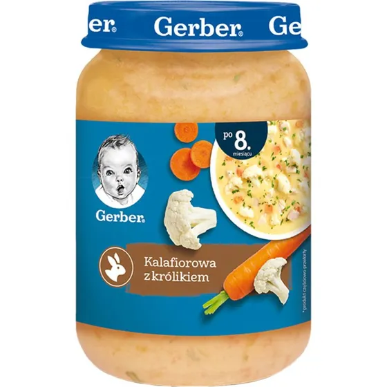 Gerber Blumenkohl-Kaninchen-Suppe für Babys ab 8 Monaten, 190g
