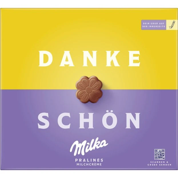 Milka Kleines Dankeschön Pralinen mit Milchcrème, 110g