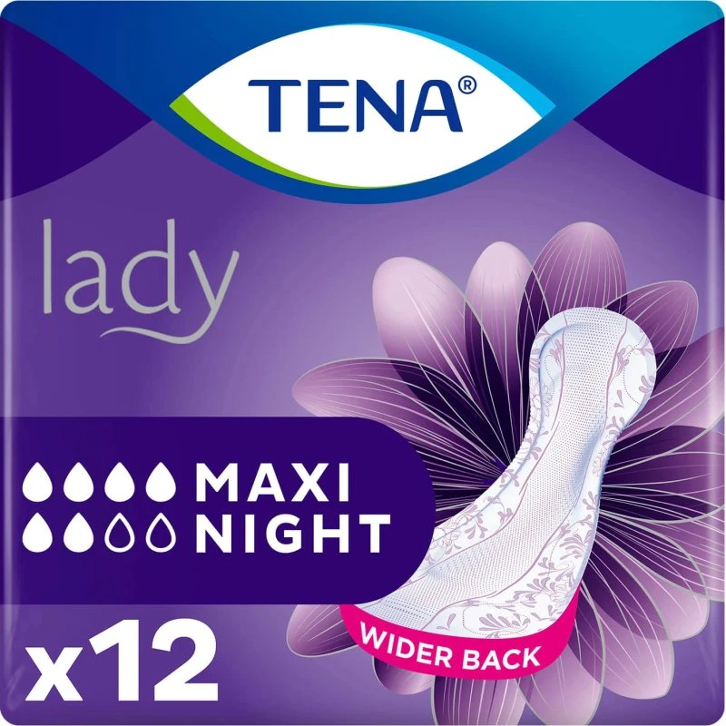 TENA Lady Maxi Night Damenbinden, 12 Stück