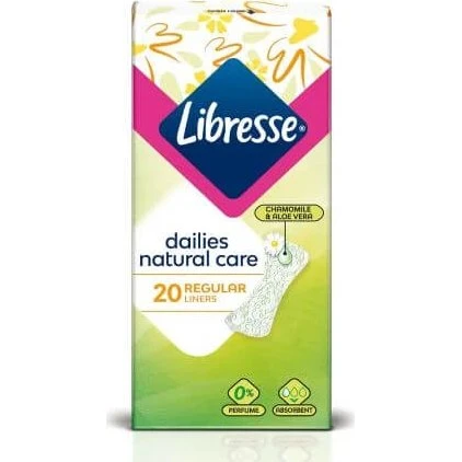 Libresse Natural Care Absorbierende Naturpflege, 20 Stück