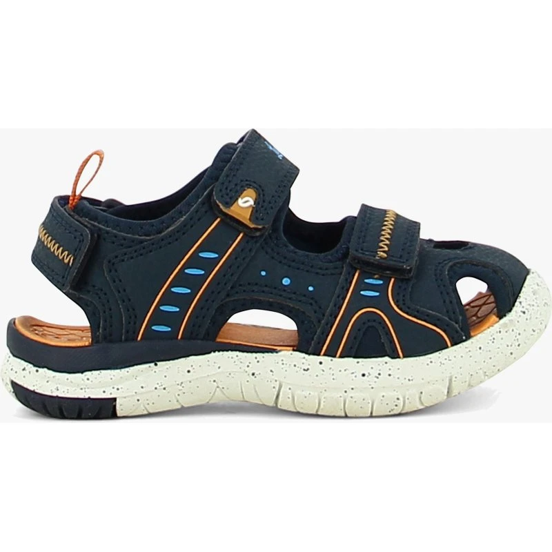 Leaf Ljungby Kindersandalen Navy/Orange, Größe 32
