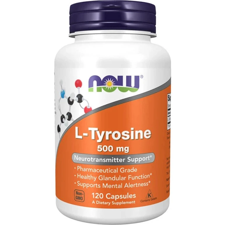 Now Foods L-Tyrosin 500 mg, 120 Kapseln