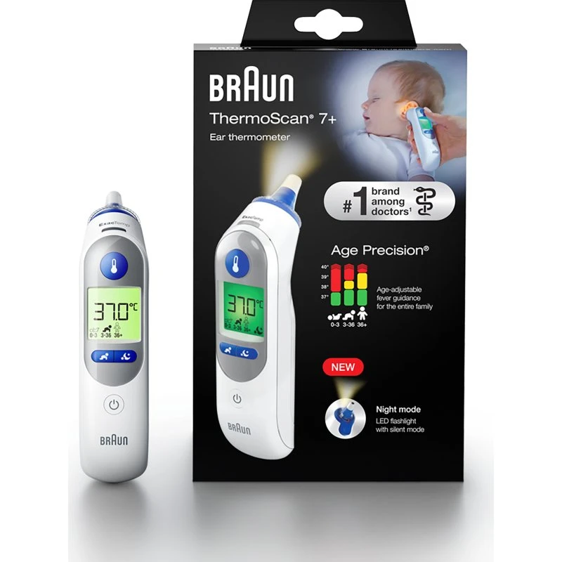 Braun ThermoScan 7+ Infrarot-Ohrthermometer