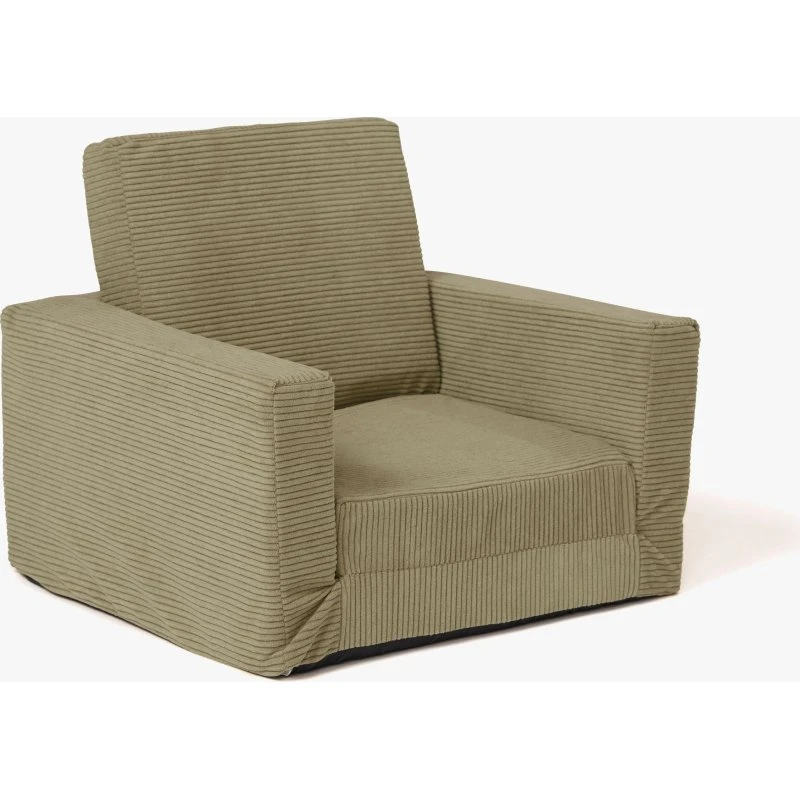 Kid's Concept Klapp-Sessel aus Cord, Grün