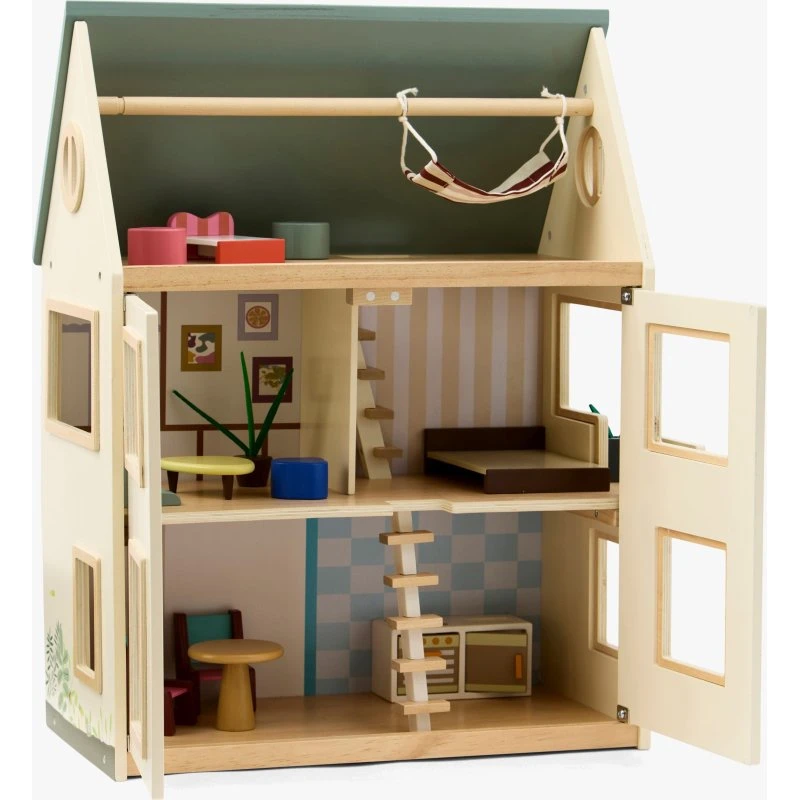 Kid's Concept Aiden Puppenhaus aus Holz mit Möbelset