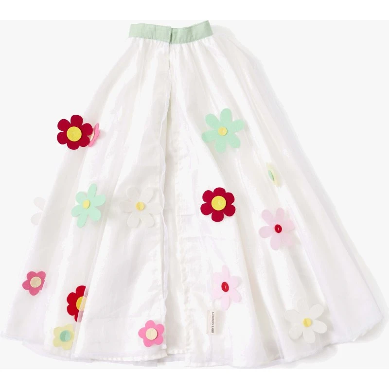 Kids Concept Blumen Umhang mit Tüll und Filzblumen