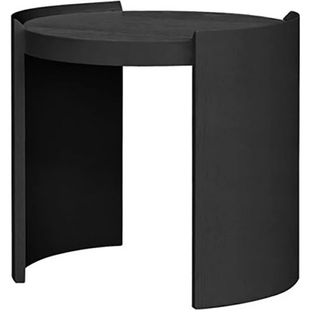 Artwood Oakland Beistelltisch Schwarz Ø55 cm