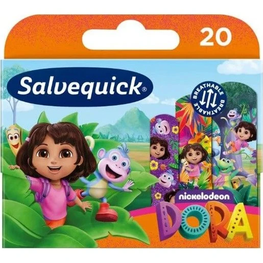 Salvequick Dora Pflaster für Kinder, 20 Stück