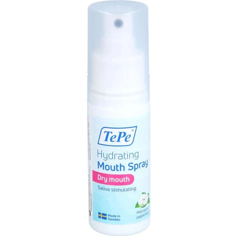 TePe Feuchtigkeitsspendendes Mundspray Apfel & Milde Minze, 50 ml