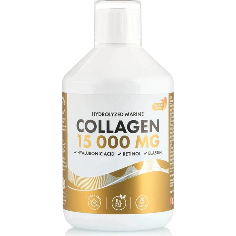 Swedish Nutra Kollagen Typ 1 & 3 mit Hyaluronsäure & Retinol, 500ml