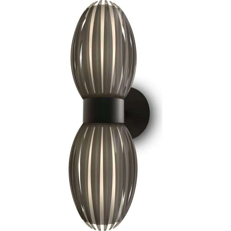 Herstal Tentacle Wandleuchte Duo Schwarz/Rauch G9