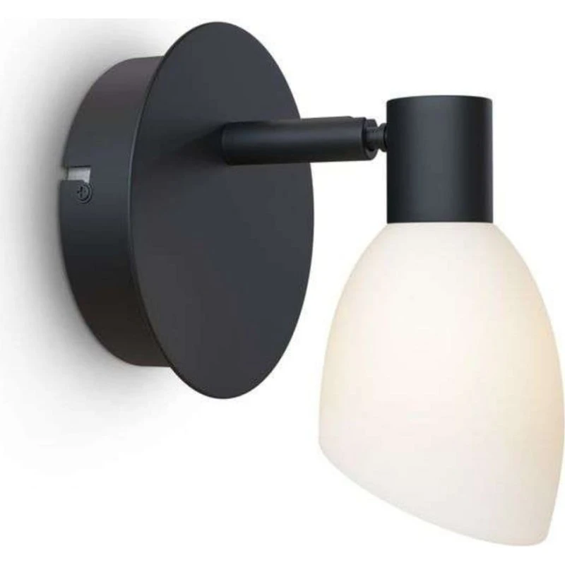 Herstal Cut Wandleuchte Schwarz/Opal G9
