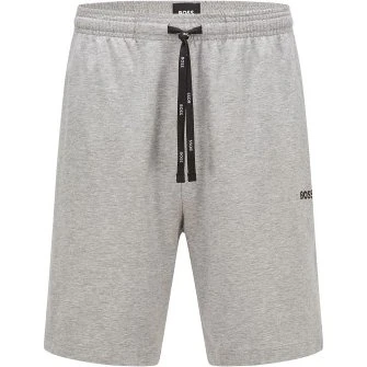 BOSS Mix and Match Lounge Shorts Grau Baumwolle Medium