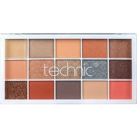 Technic Lidschattenpalette Pressed Pigment Y2K, 15 Farben
