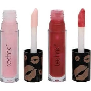 Technic Glossy Top Duo Lipgloss-Set, 2er Pack, 01