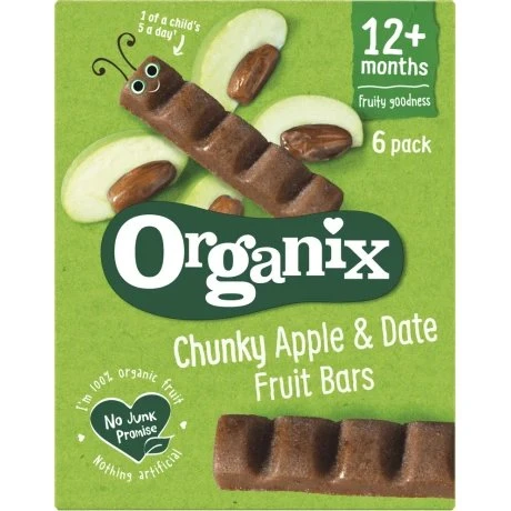 Organix Goodies Bio-Dattel-Apfel-Riegel, 6x 17g