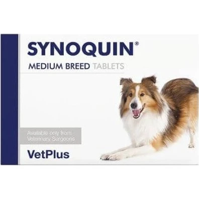 VetPlus Synoquin EFA Medium Breed - Gelenkunterstützung, 30 Tabletten