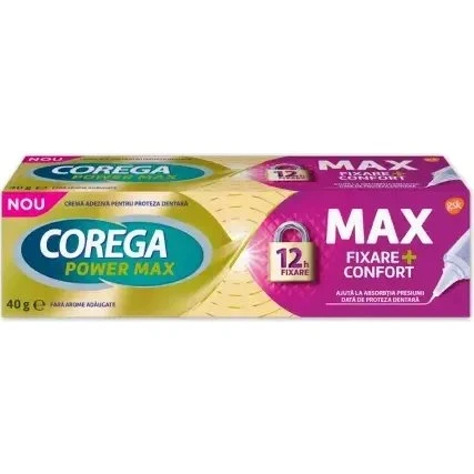 Corega Power Max Fixation+Comfort Haftcreme, 40 g