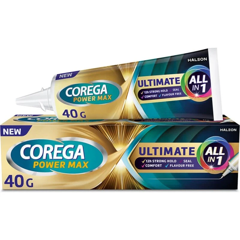 Corega Power Max Ultimate Alles in 1 Prothesen-Fixiercreme 40g