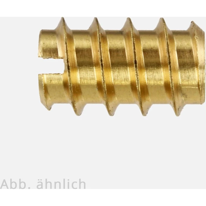 RAMPA Einschraubmutter DIN 7965 M4x8 Messing 100 Stück