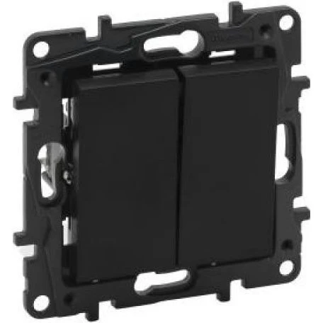 Niloe Step Doppelschalter 10 AX schwarz