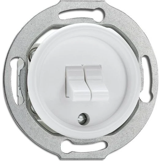 THPG 100572 Doppelkippschalter Duroplast weiß 82 mm