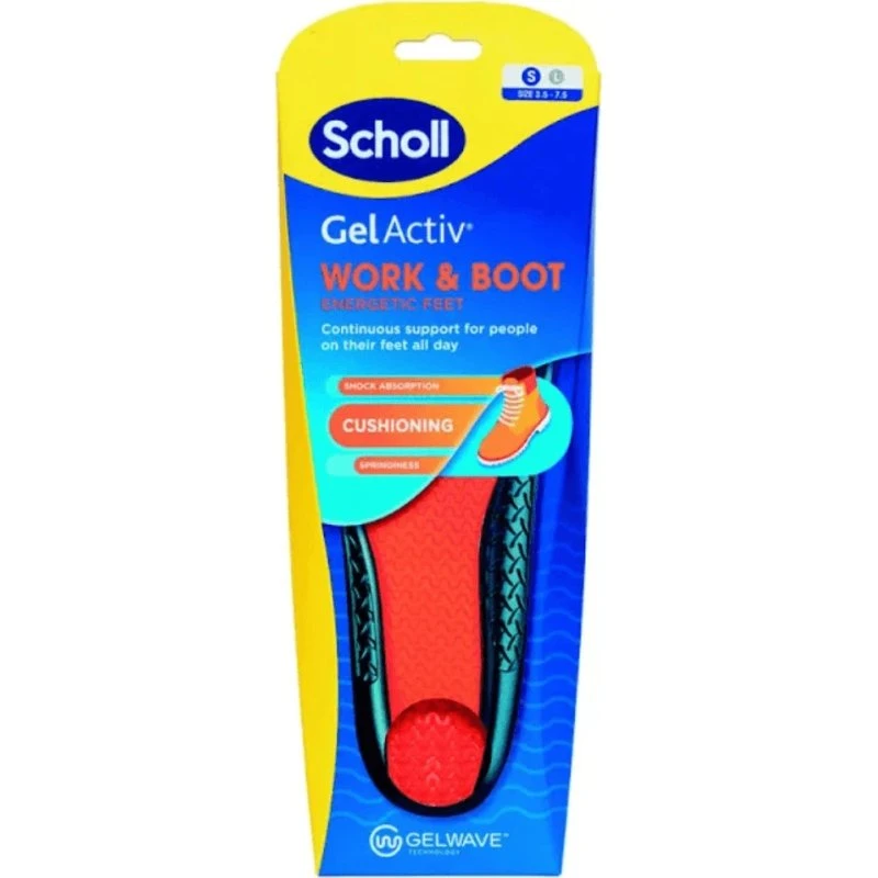 Scholl Gel Activ Work & Boot Einlegesohlen, Größe S, 1 Paar