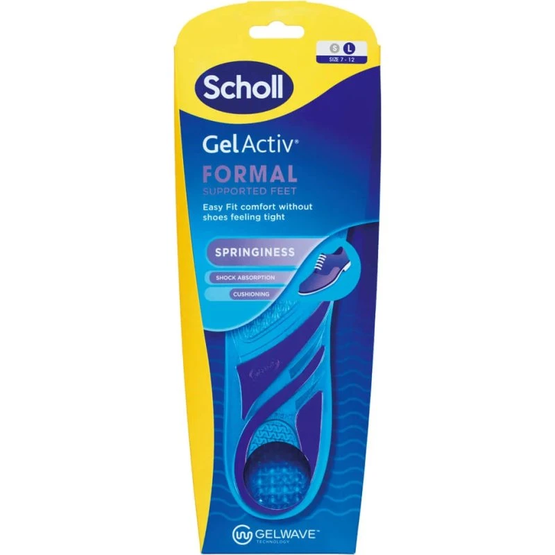 Scholl Gel Activ Formal Einlegesohlen, Größe L, 1 Paar