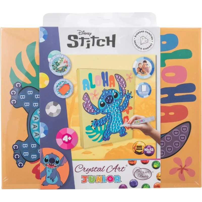 Craft Buddy Crystal Art Junior Disney Stitch Bastelset