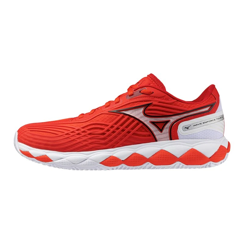 Mizuno Padelschuhe Wave Enforce Tour 2CC Rot/Weiß